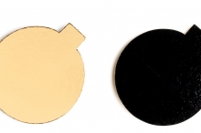monoporce 8 cm, oboustranné, zl-černá laminace